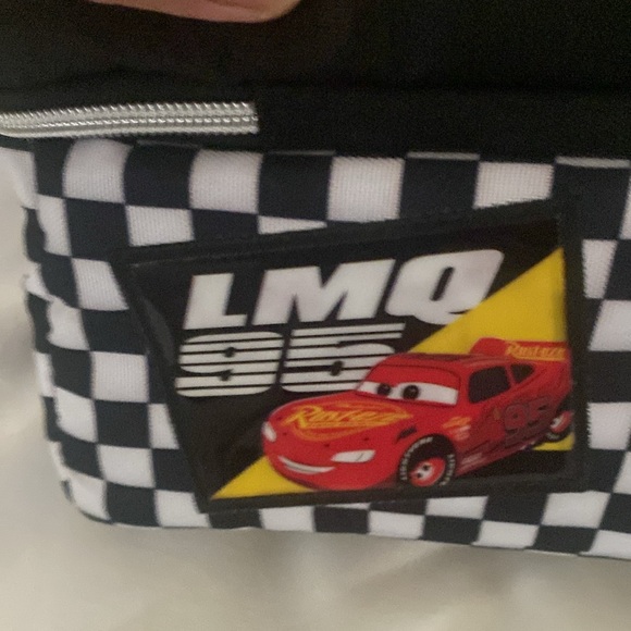 Lightning McQueen Checkered Lunch Bag NWT - Picture 3 of 7